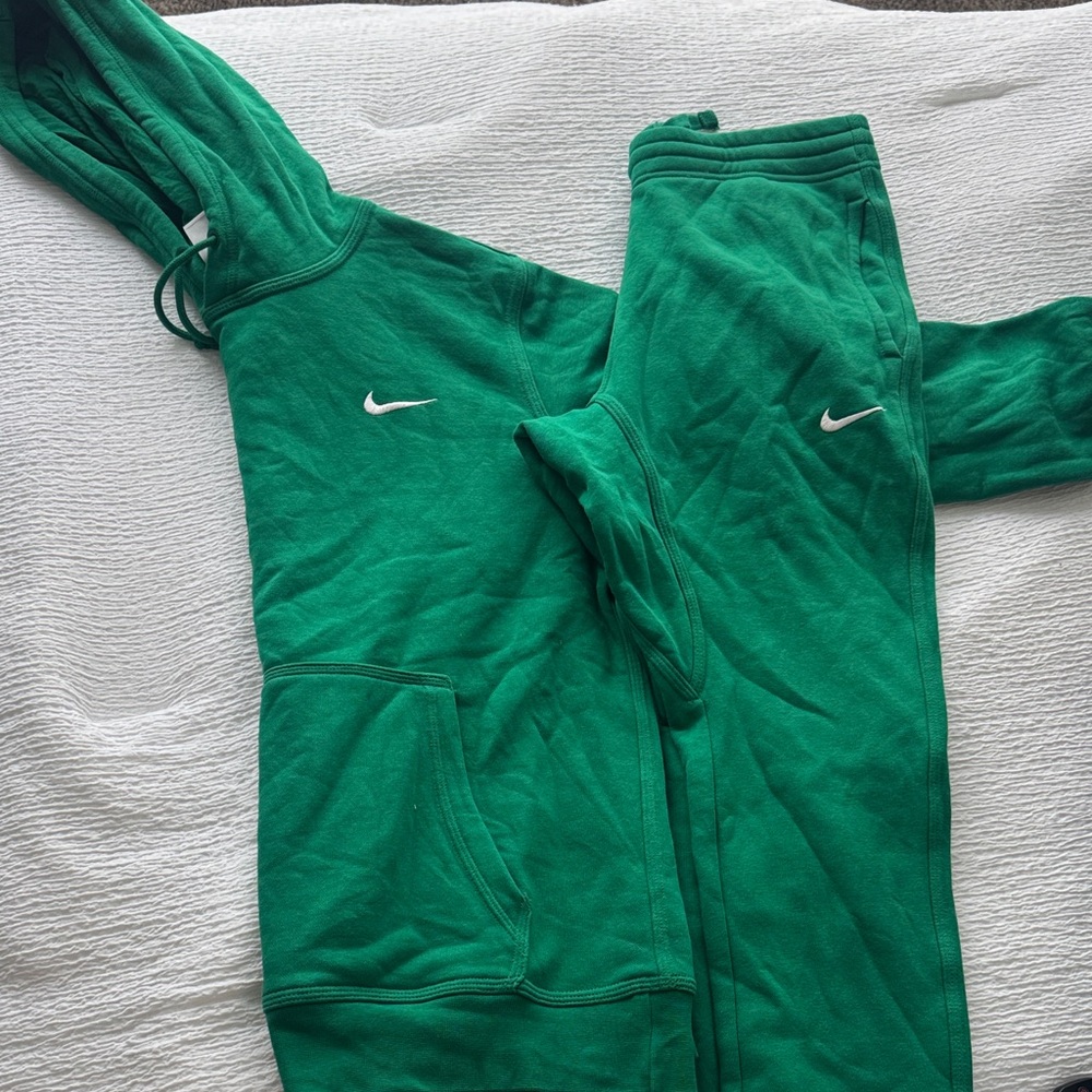 Nike Green Hoodie and Joggers Set